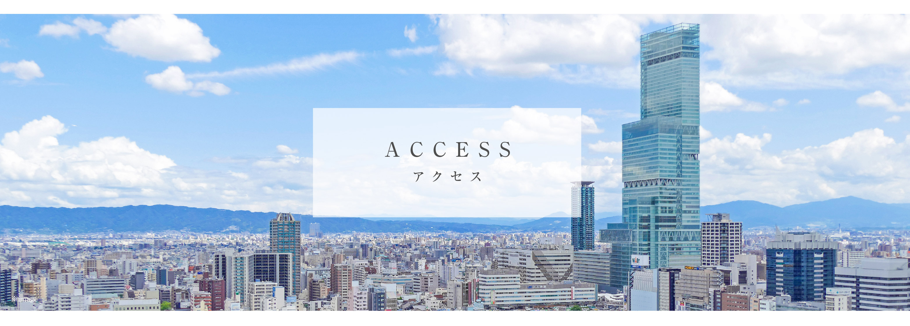 【ACCESS】東住吉ガーデンズ